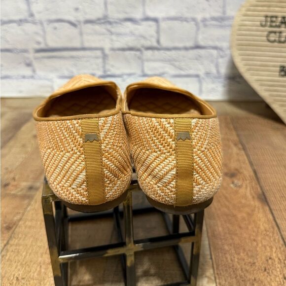 Birdies Blackbird honey herringbone Raffia Flat size 10.5 - Picture 6 of 9